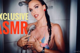 Watch Gina Carla ASMR Rub Me In The Shower Uncensored Video