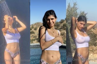 Mia Khalifa $100 Boobs See Through Scene in HD