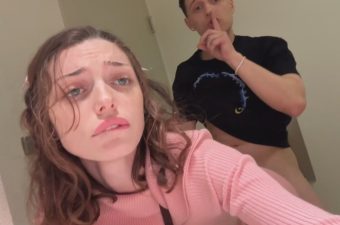 Shrooms Q Mall Restroom Sextape Scene in HD