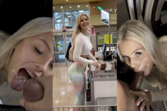 ScarlettKissesXO Mall Park Blowjob With Facial - Streaming HD